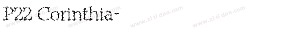 P22 Corinthia字体转换